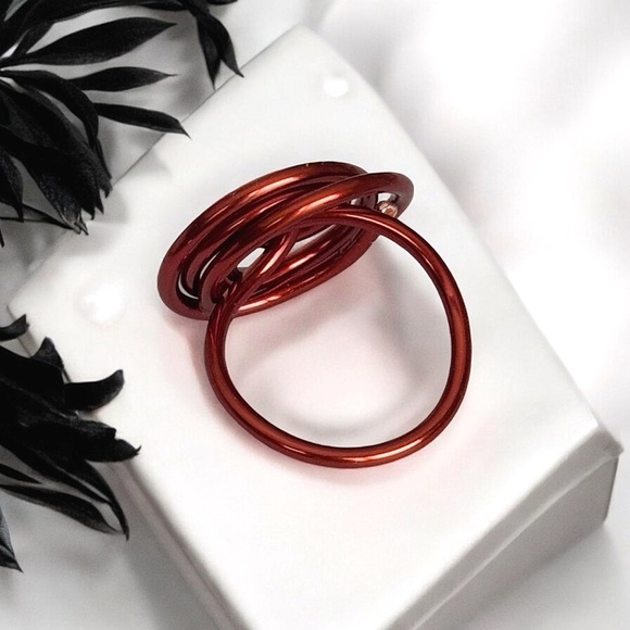 5 For $25💫Alternative Copper Spiral Ring - Picture 4 of 4
